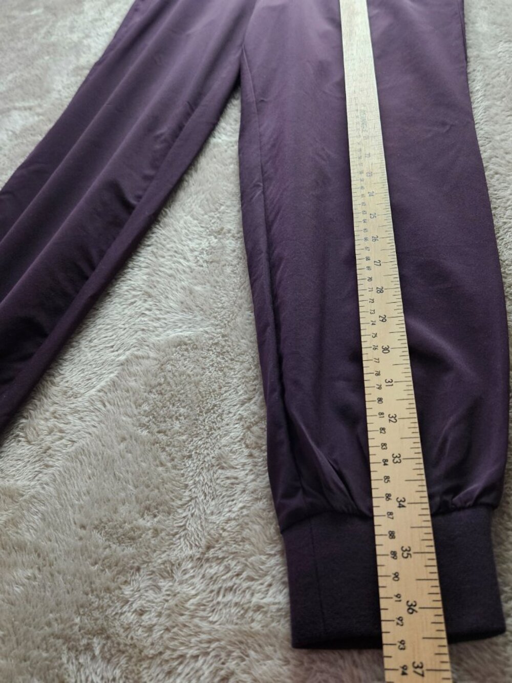 NWT Banana Republic Airstretch Joggers Wine Purple Colour Pants Women's Size XS - Picture 8 of 9